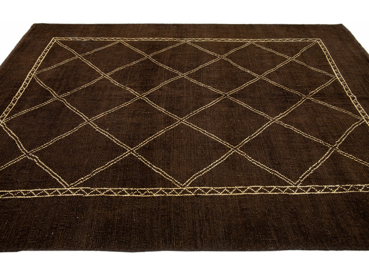 Modern Moroccan Wool Rug 7 X 10