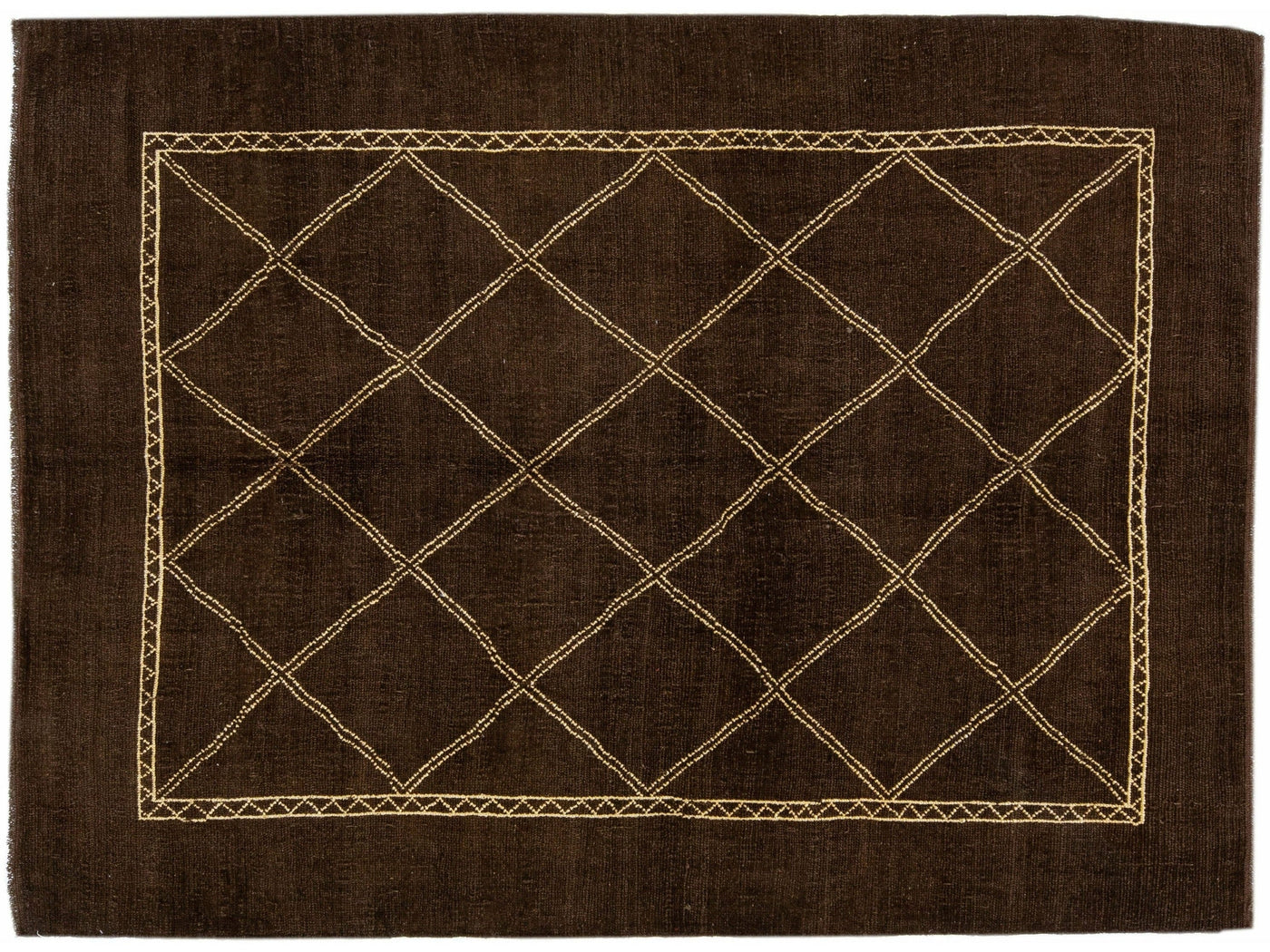 Modern Moroccan Wool Rug 7 X 10