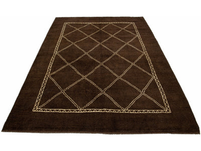 Modern Moroccan Wool Rug 7 X 10