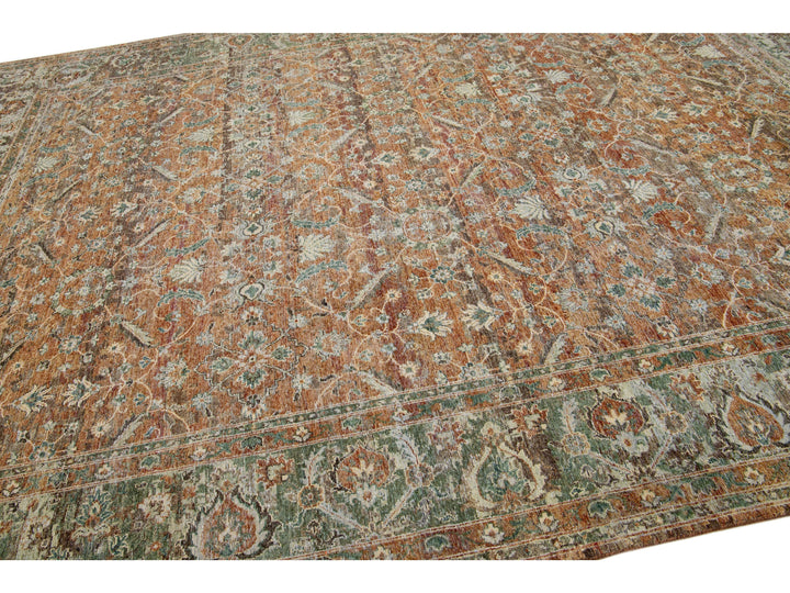 Modern Tabriz Wool Rug 10 X 14