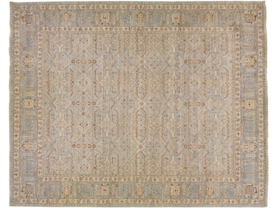 Modern Indian Artisan Wool Rug 13 x 16