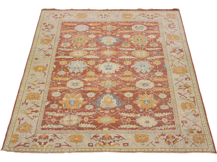 Modern Indian Artisan Wool Rug 10 X 13