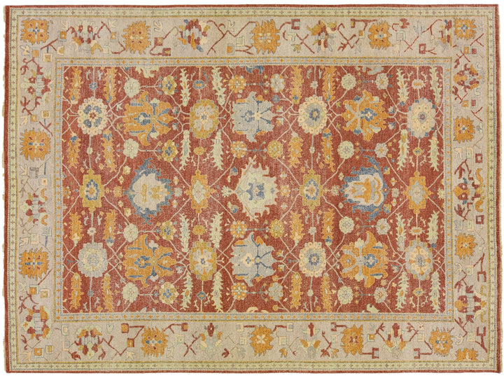 Modern Indian Artisan Wool Rug 10 x 13