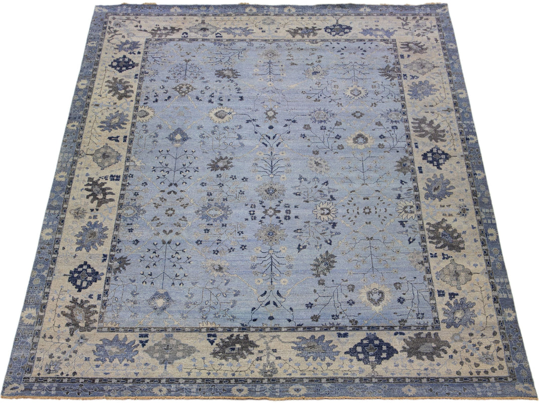 Modern Indian Artisan Wool Rug 12 X 15