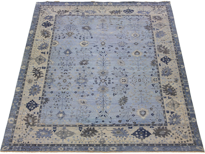 Modern Indian Artisan Wool Rug 12 X 15