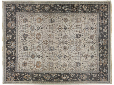 Modern Indian Artisan Wool Rug 12 x 15