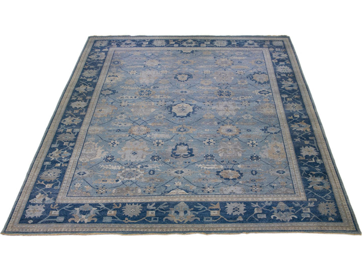 Modern Indian Artisan Wool Rug 15 X 19