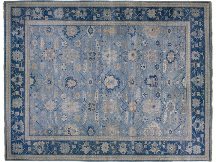 Modern Indian Artisan Wool Rug 15 X 19