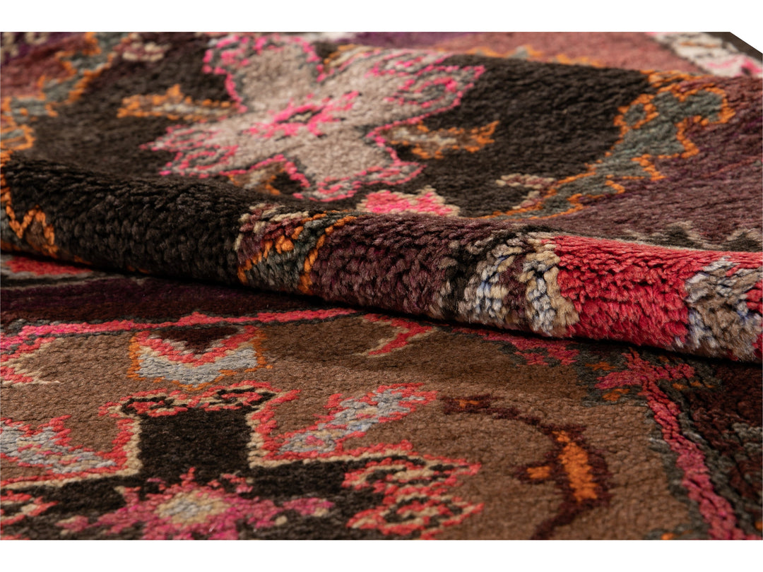 Vintage Turkish Tribal Wool Runner 5 X 12