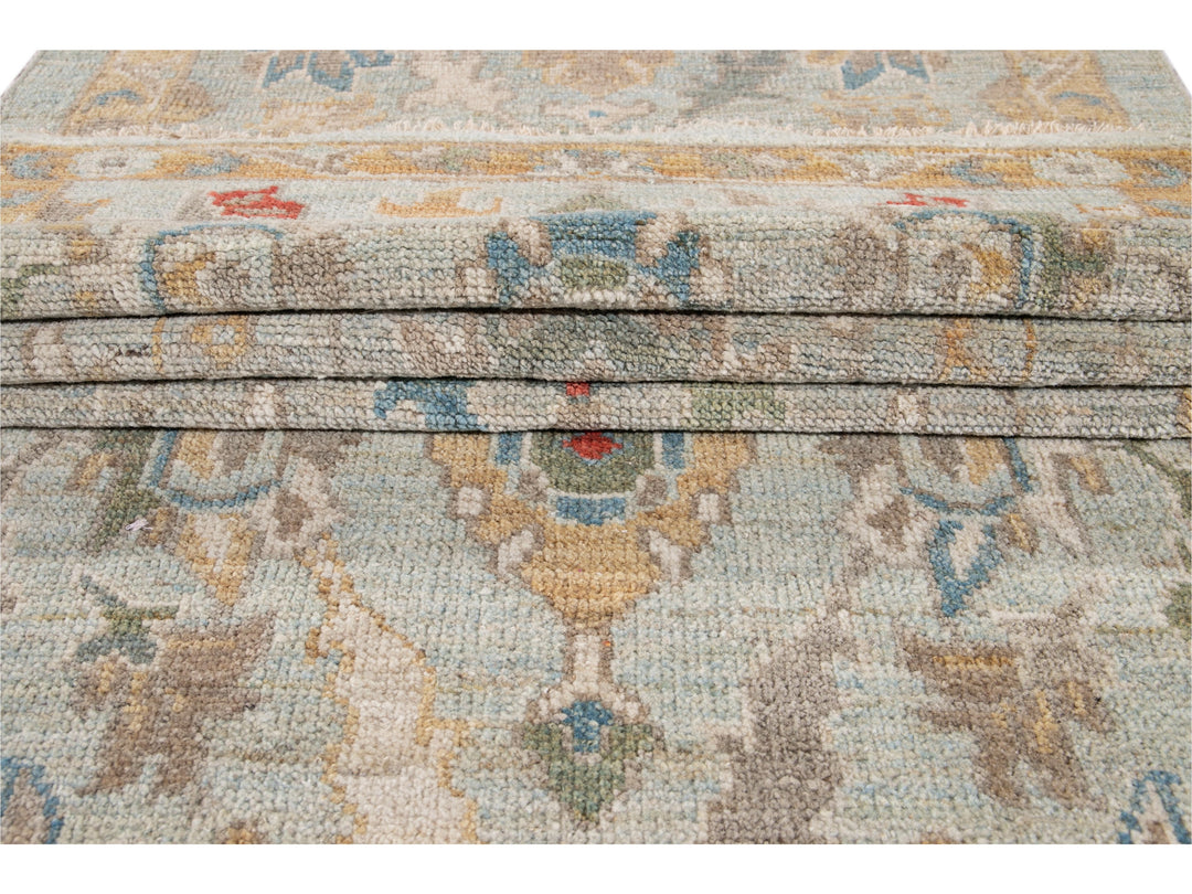 Modern Sultanabad Wool Runner 3 X 19