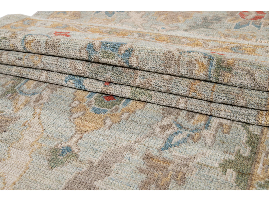 Modern Sultanabad Wool Runner 3 X 19