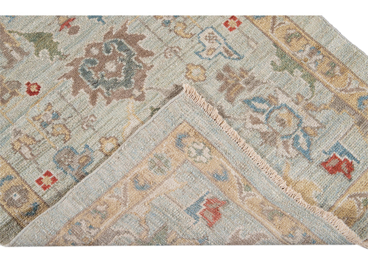 Modern Sultanabad Wool Runner 3 X 19