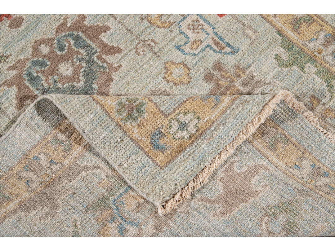 Modern Sultanabad Wool Runner 3 X 19