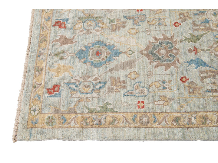 Modern Sultanabad Wool Runner 3 X 19