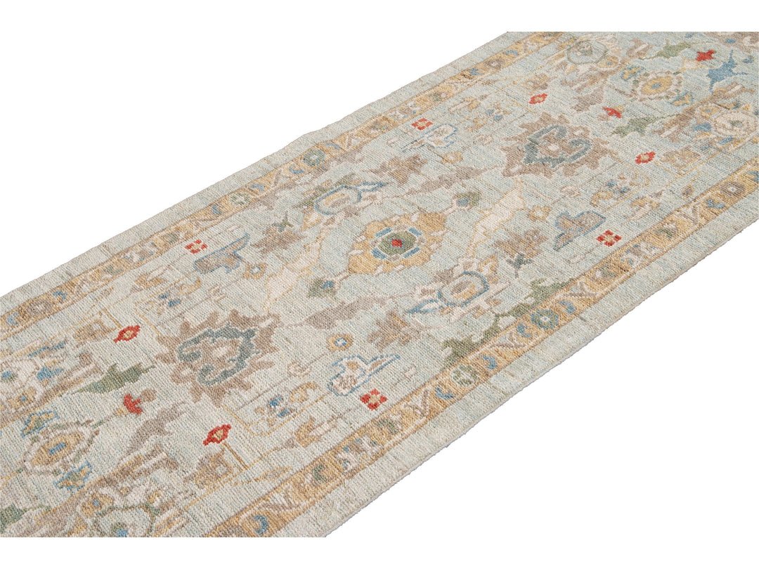 Modern Sultanabad Wool Runner 3 X 19