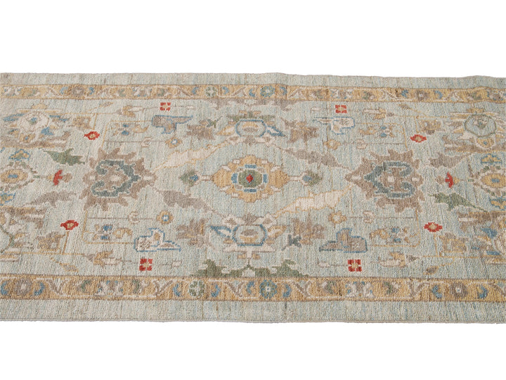 Modern Sultanabad Wool Runner 3 X 19