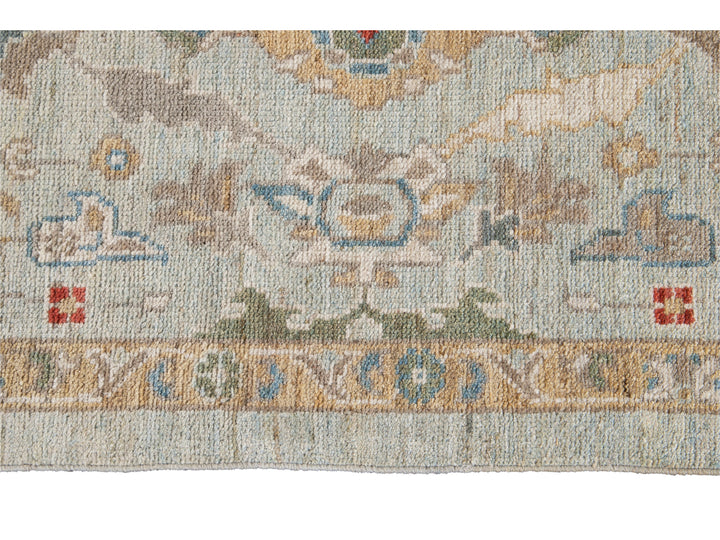 Modern Sultanabad Wool Runner 3 X 19