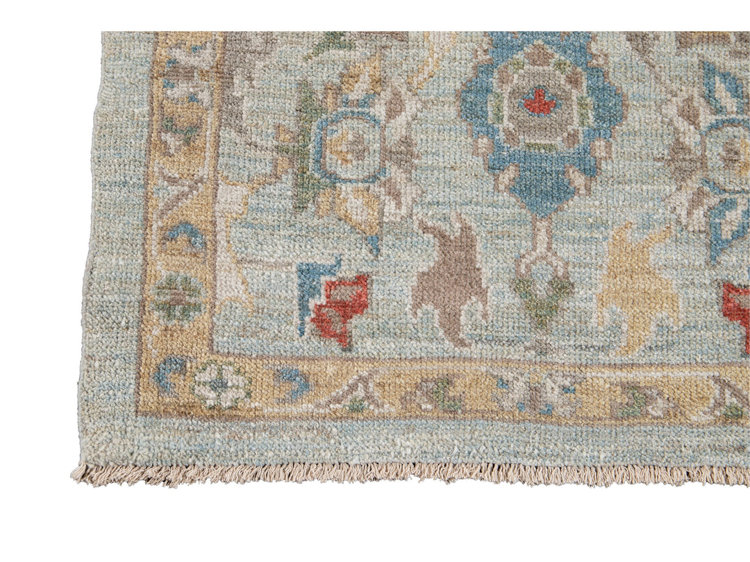 Modern Sultanabad Wool Runner 3 X 19