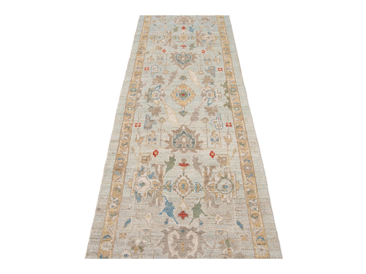 Modern Sultanabad Wool Runner 3 X 19