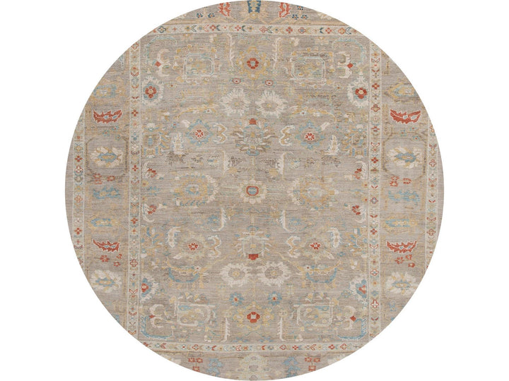 Modern Sultanabad Wool Rug 9 X 9