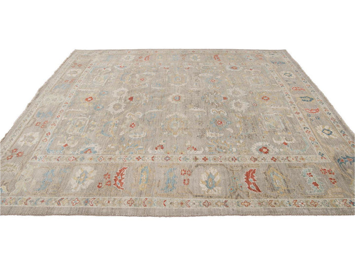 Modern Sultanabad Wool Rug 9 X 9
