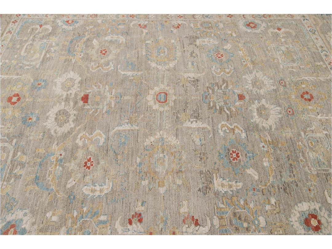 Modern Sultanabad Wool Rug 9 X 9