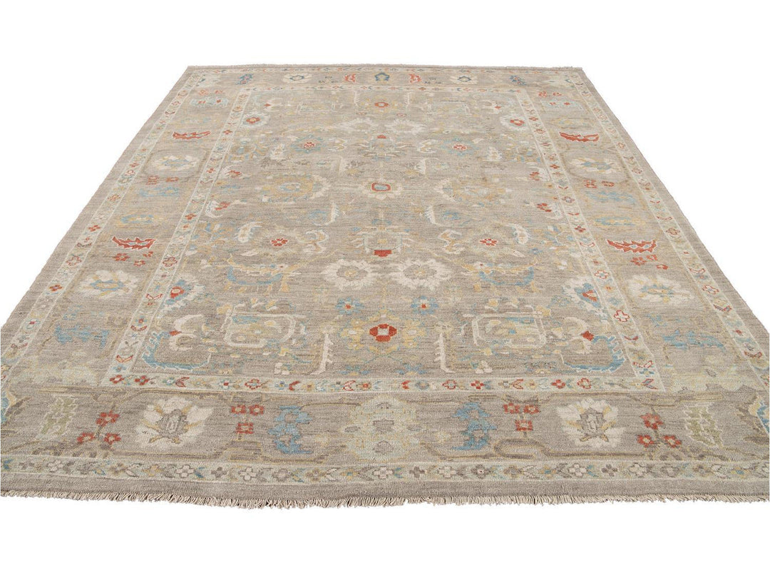 Modern Sultanabad Wool Rug 9 X 9