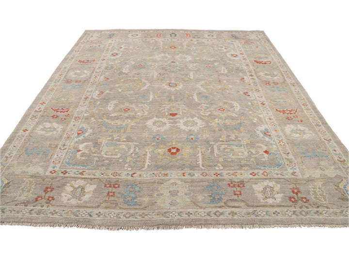 Modern Sultanabad Wool Rug 9 X 9