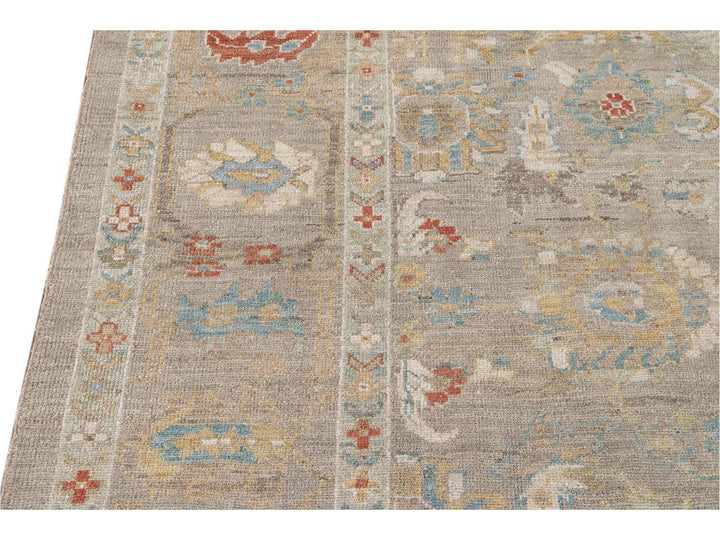 Modern Sultanabad Wool Rug 9 X 9
