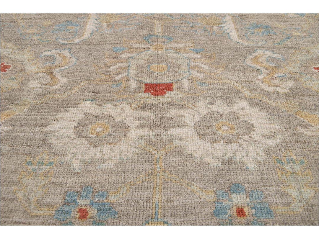 Modern Sultanabad Wool Rug 9 X 9