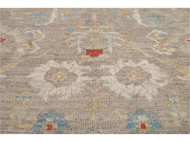 Modern Sultanabad Wool Rug 9 X 9