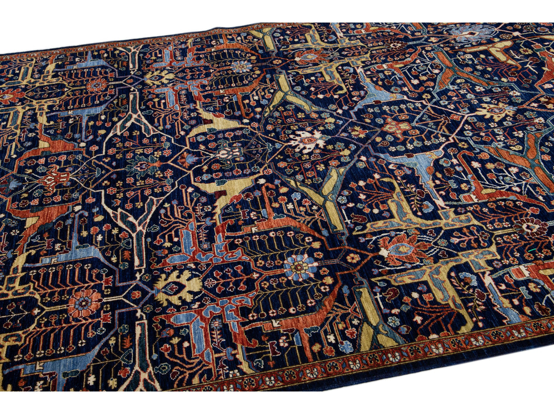 Modern Bidjar Wool Rug 6 X 9