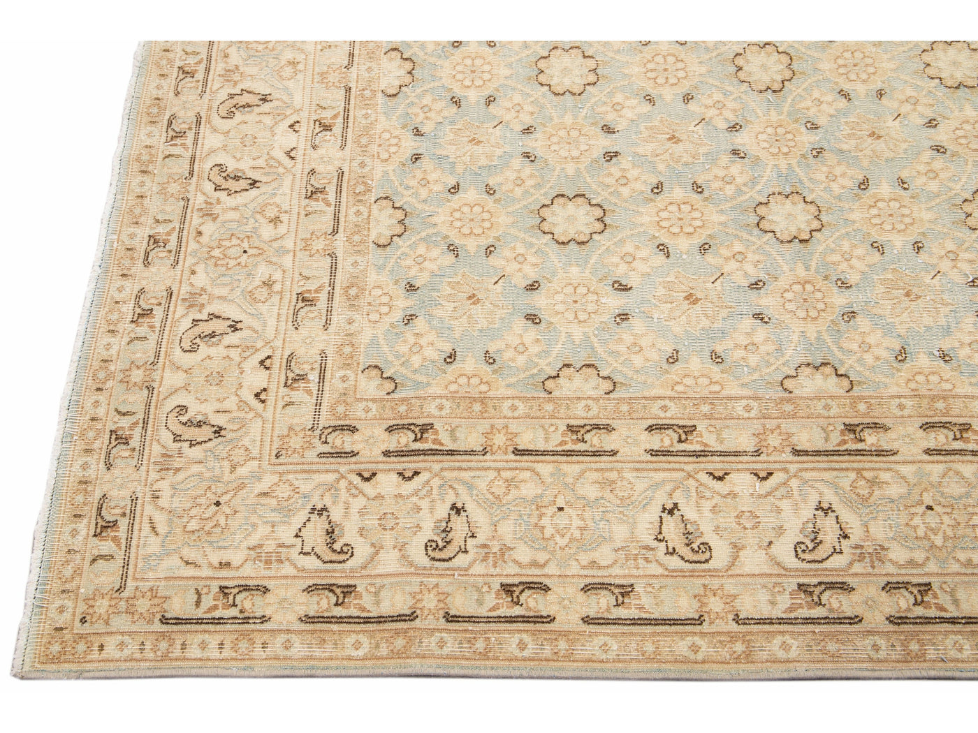Antique Tabriz Wool Rug 6 X 7
