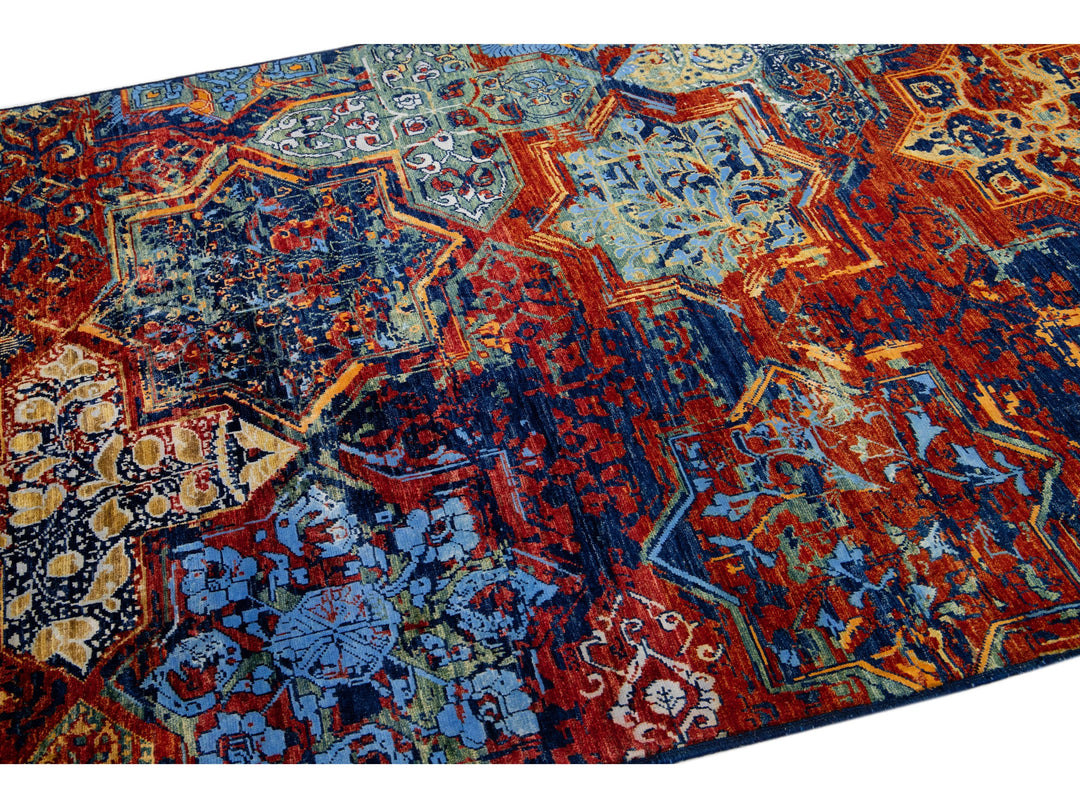 Modern Bidjar Wool Rug 5 X 9