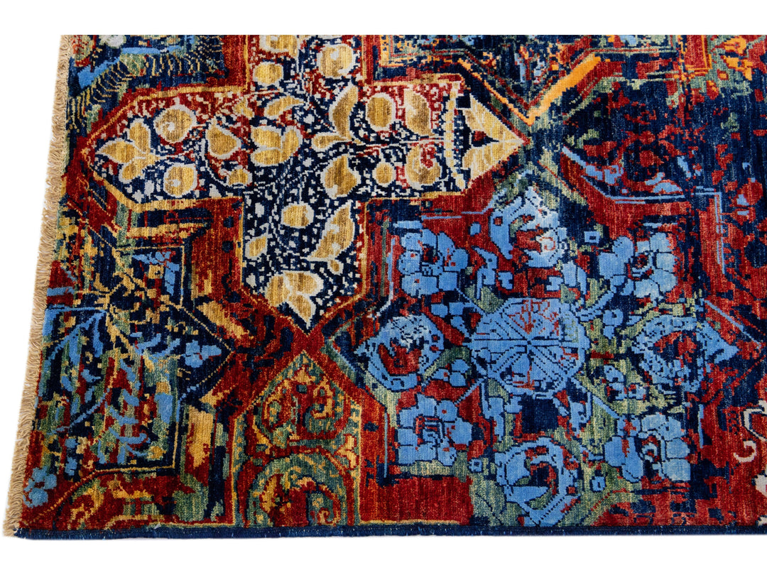Modern Bidjar Wool Rug 5 X 9