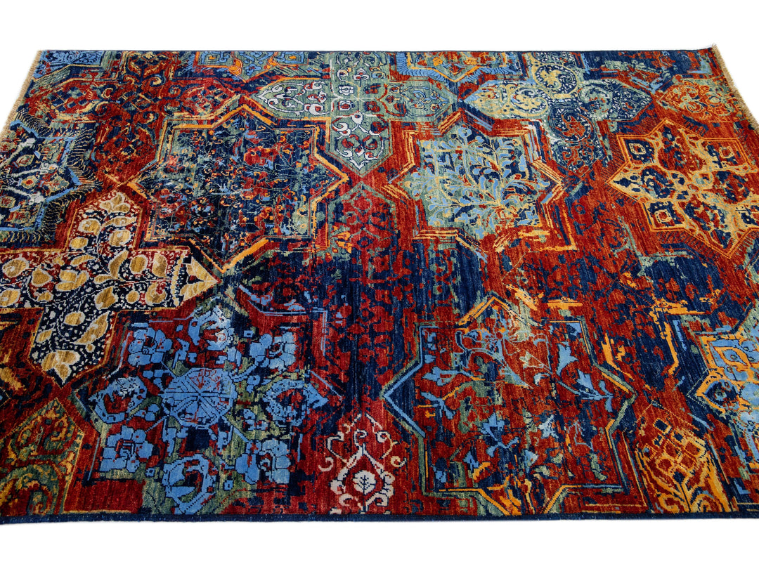 Modern Bidjar Wool Rug 5 X 9