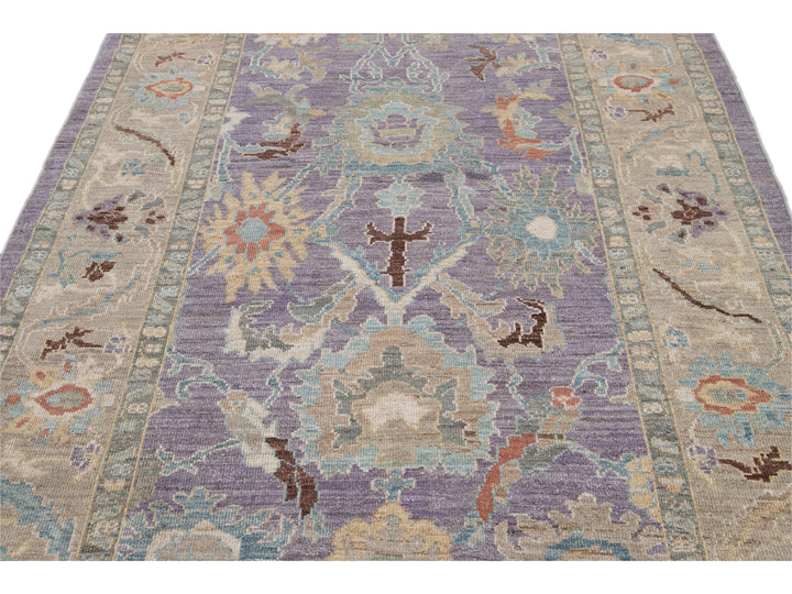 Modern Sultanabad Wool Rug 6 X 9
