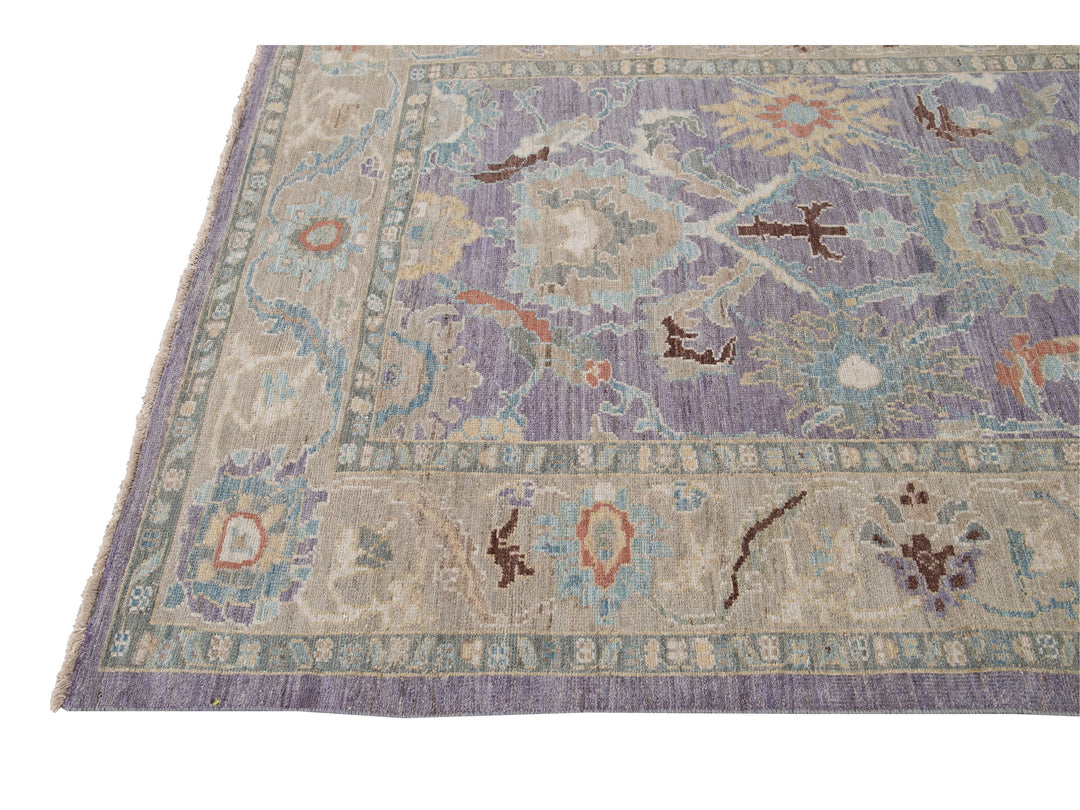 Modern Sultanabad Wool Rug 6 X 9