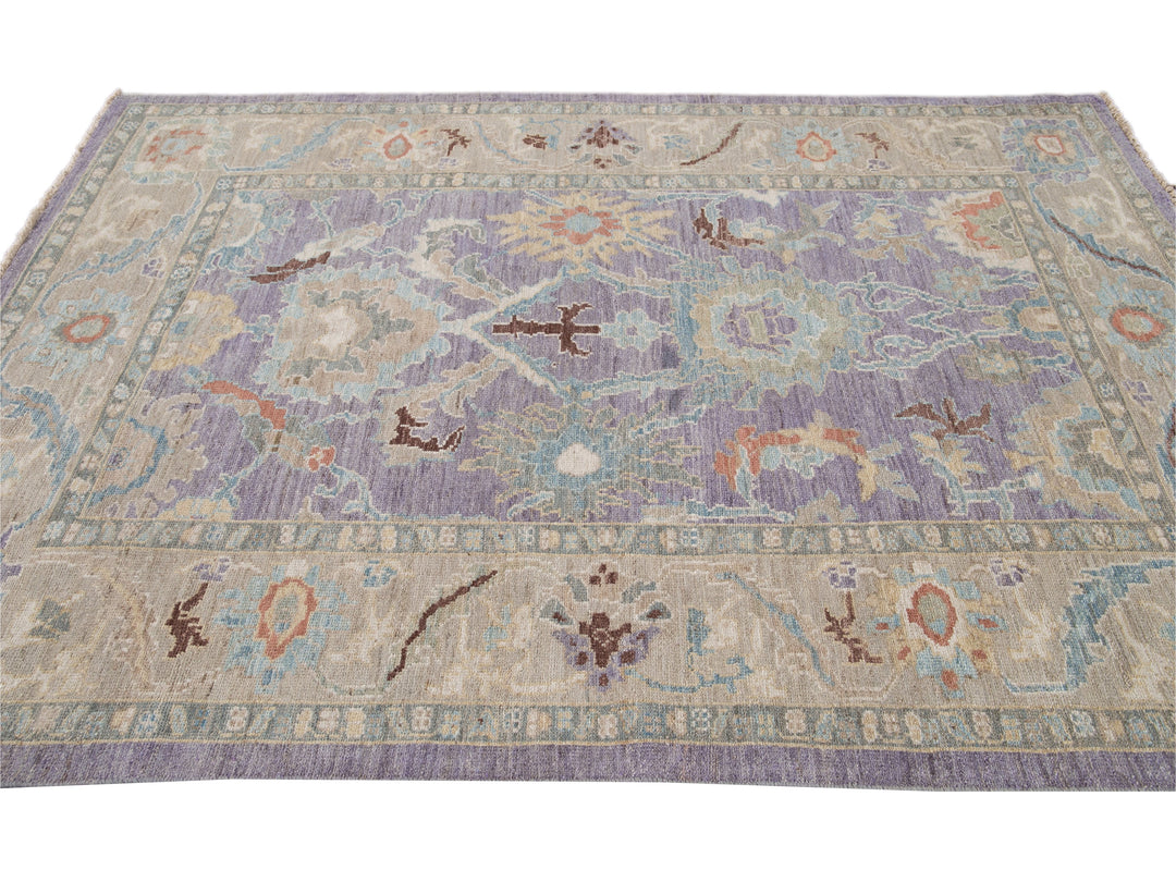 Modern Sultanabad Wool Rug 6 X 9