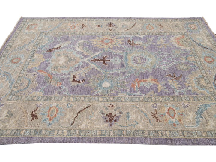 Modern Sultanabad Wool Rug 6 X 9