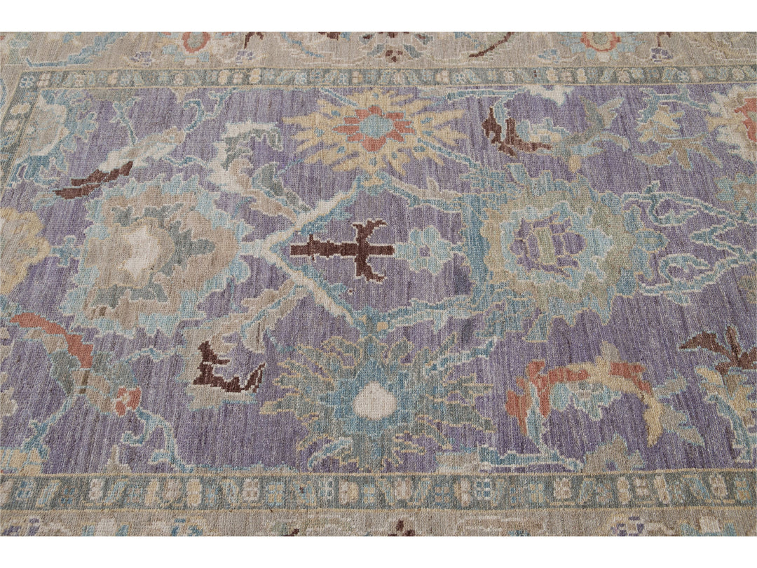 Modern Sultanabad Wool Rug 6 X 9