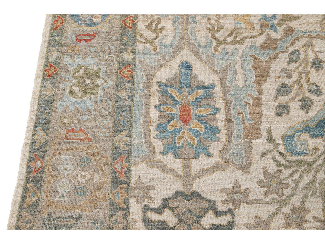 Modern Sultanabad Wool Rug 8 X 12