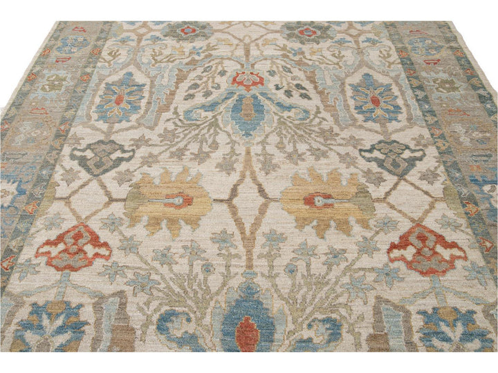 Modern Sultanabad Wool Rug 8 X 12
