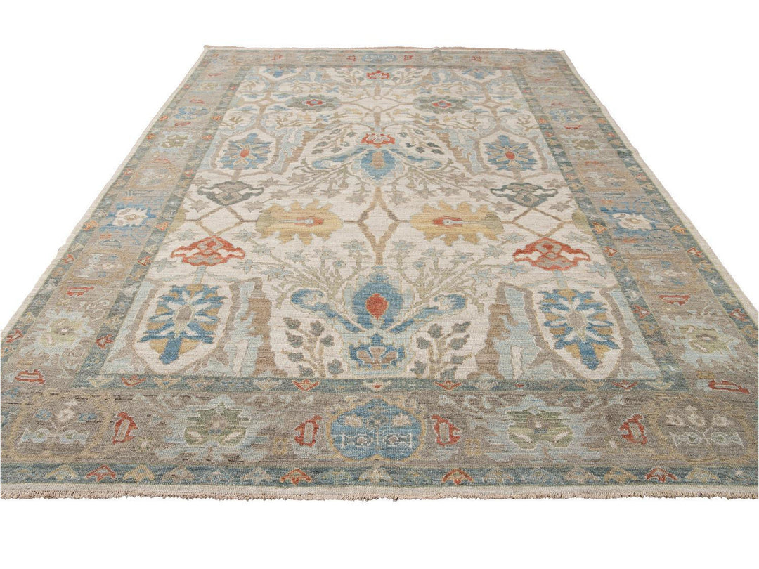 Modern Sultanabad Wool Rug 8 X 12