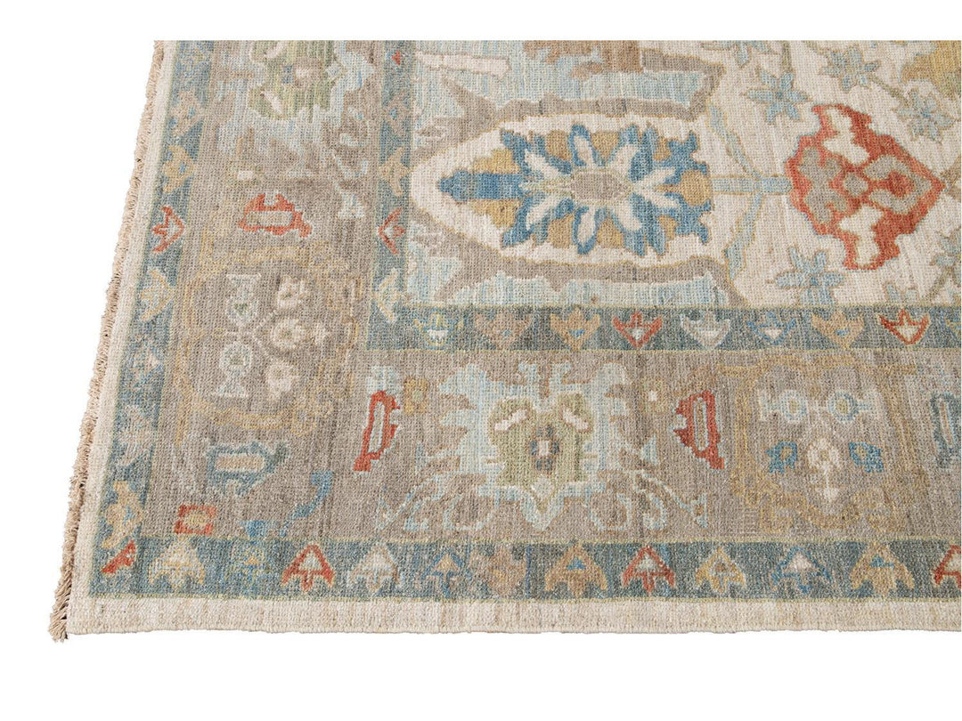 Modern Sultanabad Wool Rug 8 X 12