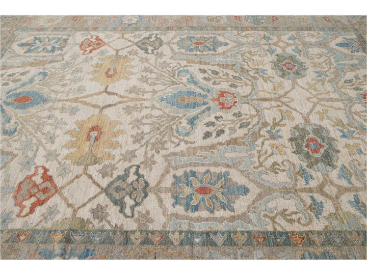 Modern Sultanabad Wool Rug 8 X 12