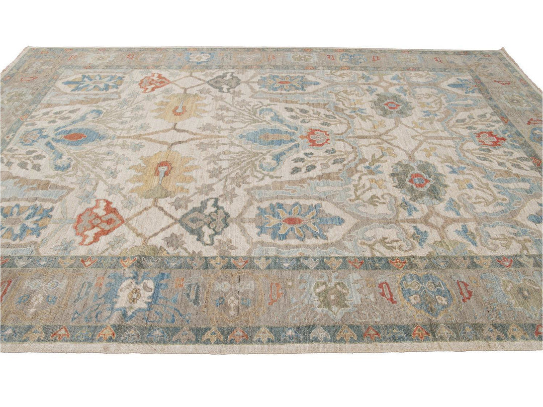 Modern Sultanabad Wool Rug 8 X 12