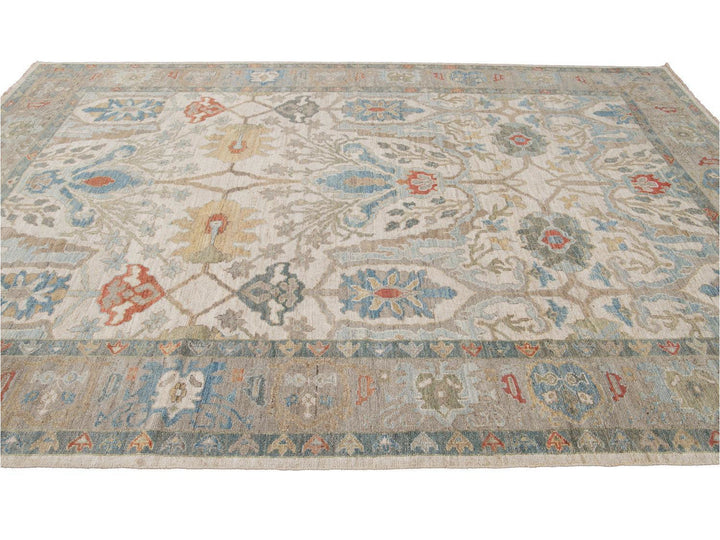 Modern Sultanabad Wool Rug 8 X 12