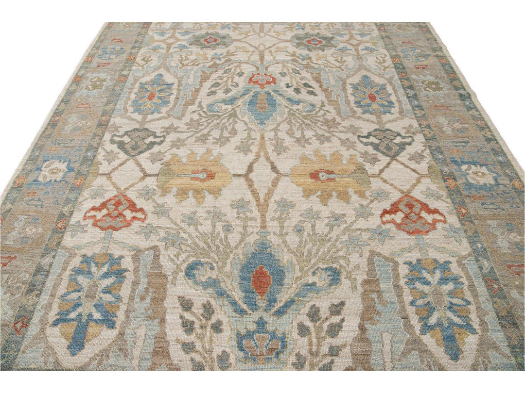 Modern Sultanabad Wool Rug 8 X 12