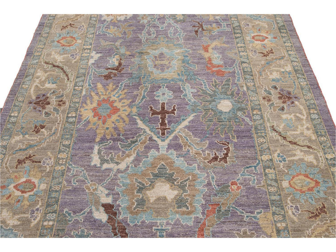 Modern Sultanabad Wool Rug 6 X 9